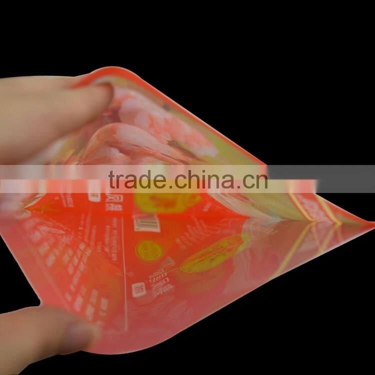 gravure printing food grade vacuum seal bags with zipper top
