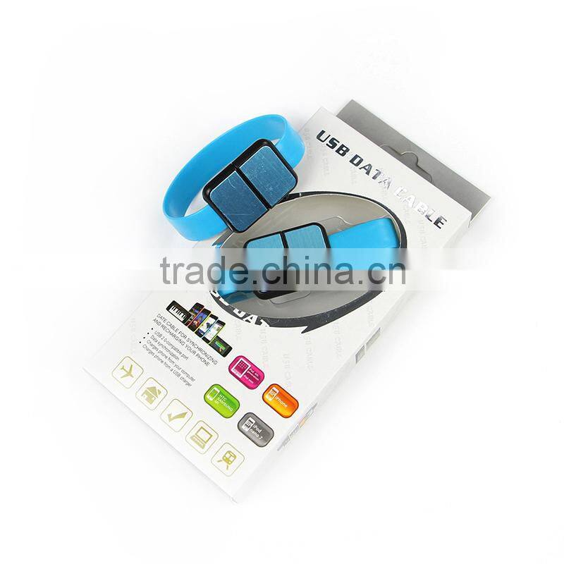 Mini bracelet micro usb cable for samsung and for MIUI