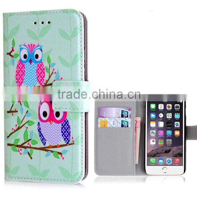 Printed PU Leather Case,Book Magnetic Leather Case For Lenovo S820
