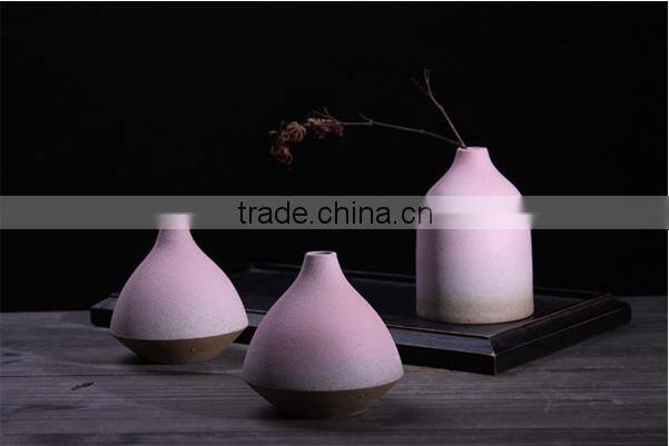 Coarse Pottery Frosted Gradient Ceramic Vase HB11