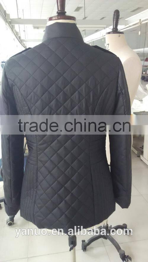 2015 new women quilting jackets,spring &autumn jacket with zip