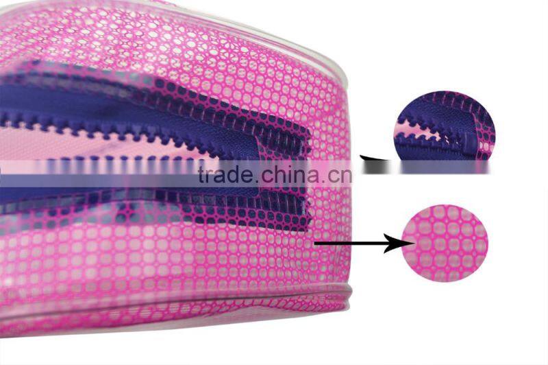 Large Market Simple Clear PVC Zipper Cosmetic Makeup Case