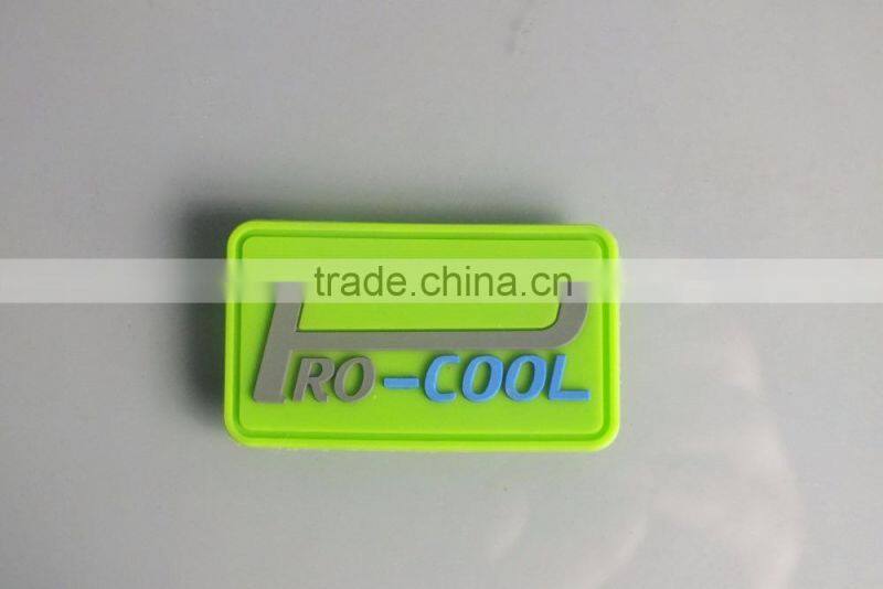 ECO-Friendly PVC Label For Garment, Soft PVC Trademark Brand, PVC Brand Label