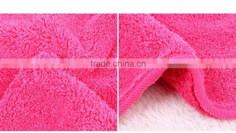 Factory OEM coral fleece towel 25*25