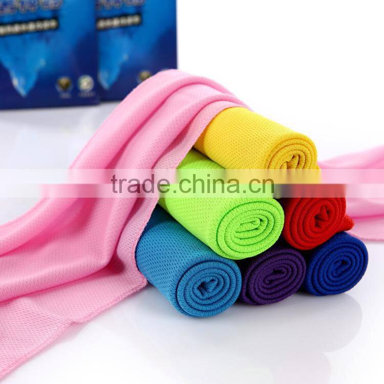 Summer Promotional polyester enduracool instant cooling towel