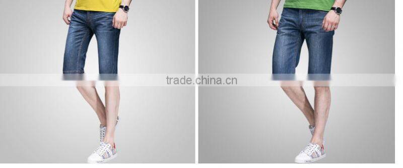 Men wash old hole slim jeans jeans 3D stereo male Scimitar
