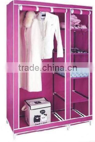 Bedroom furniture newest colorful fabric wardrobe