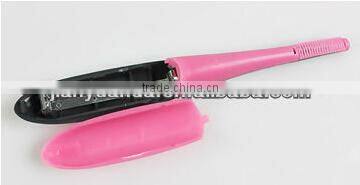 lady fashion cute makeup eyelash curler with plastic handle