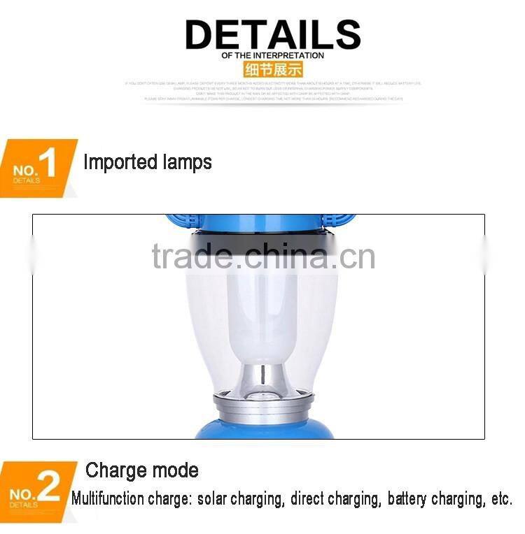 Effsun Hot Sales small Solar Rechargeable tent lamp camping light