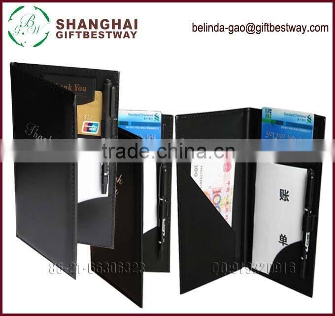 Black high quality restaurant check holder