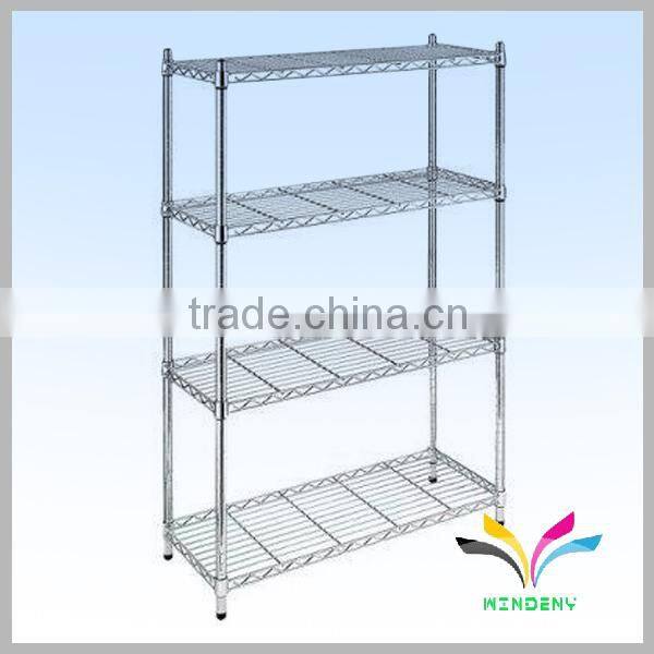 High quality sturdy hotel metal 4 tiers foldable luggage rack