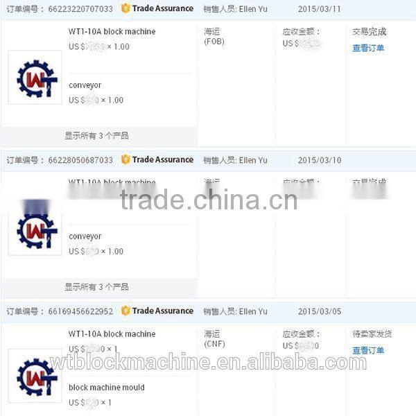 WT10-15 Mobile type brick making tools
