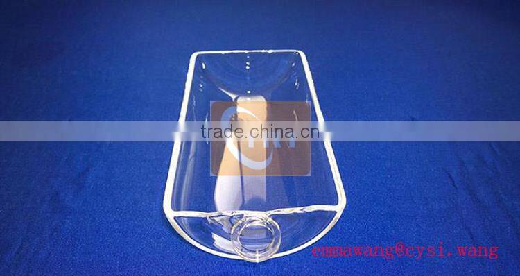 Quartz Boat 115 mm L x 40 mm W x 20 mm H Quart Crucible