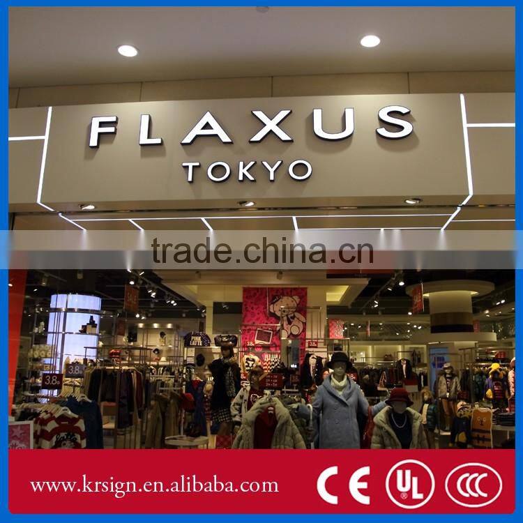 Customized front light led acrylic alphabet letter