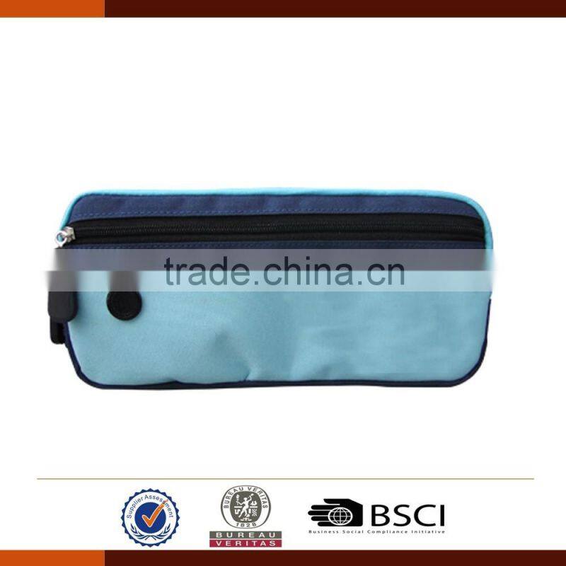 colorful 600D multi pocket pencil case with zipper