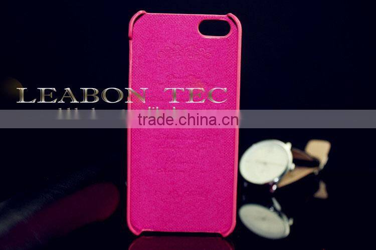 genuine leather phone case, ultra slim hard back case for iphone 5 5s, factory price