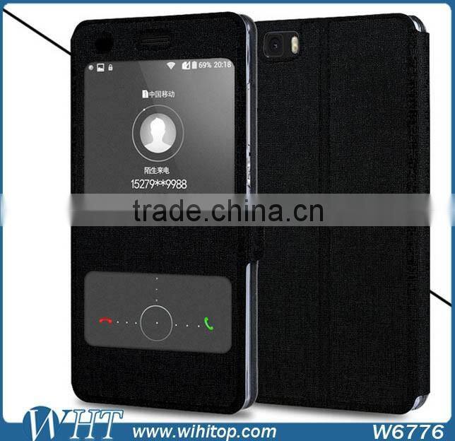 New Arrival Leather Flip Stand Case for Huawei P8 Lite, for Huawei P8 Mini Windows Leather Smart Case