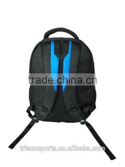 2015 China manufacturer multi- compartment black laptop backpack for school