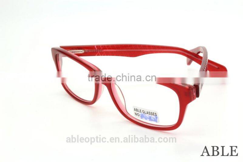 2015 hotselling Colored students acetate hand made spectacles optical frames eyewear eyeglasses