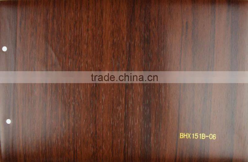 Factory Manufacture Customized wood grain pvc film for cabinet door