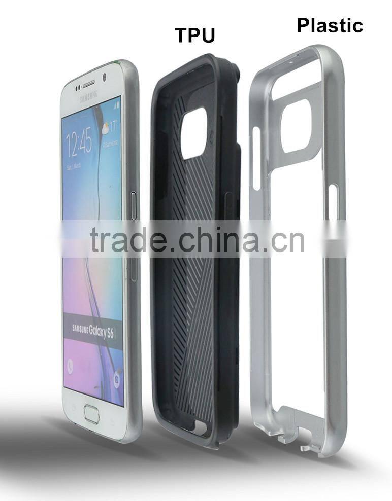 New Design Armor Case For Samsung Galaxy S6 Edge,Fashion 2 in 1 Armor mobile cell phone case for iphone 6