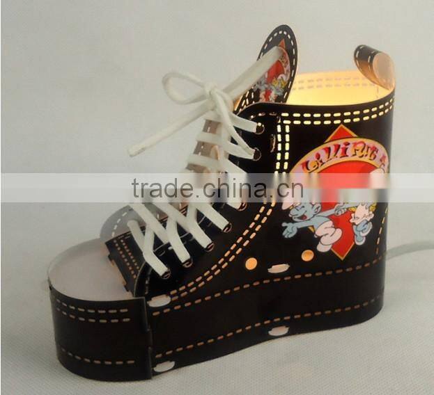 Led commerical ele. wireless shoes shape household light led decorative indoor lamp light