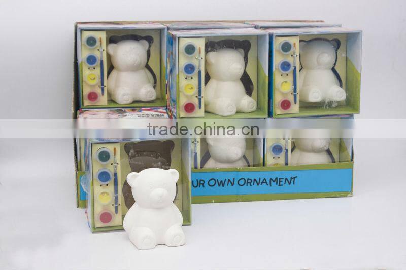 DIY PAINTING YOUR LOVELY BEAR SHAPED PIGGY BANK