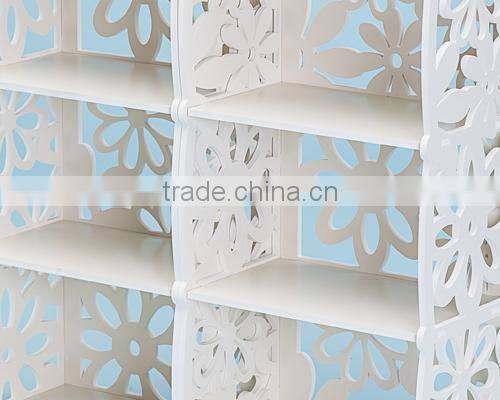 Combination style clearly flower patten bookcase furniture bedroom sets with prices