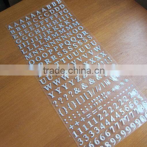 adhesive glitter hologram sticker for decoration