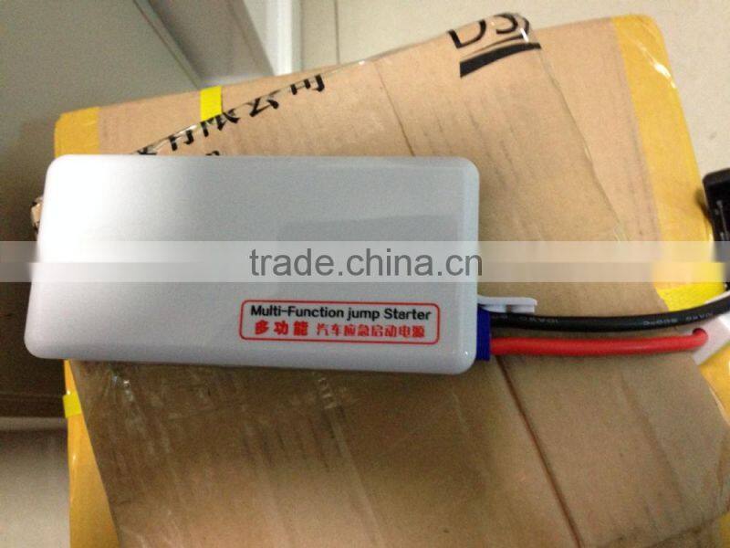 Emergency multifunction portable mini 12000mah power bank car jump starter, mini jump starter cable
