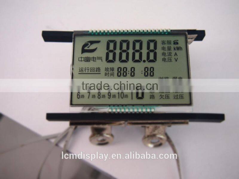 positive segment character temperature control system lcd display,temperature sensor lcd,air-condition