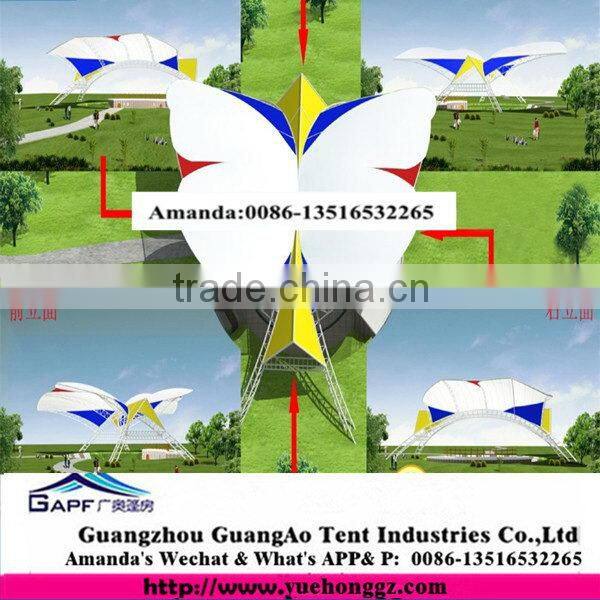 Cheap High quality durable steel structure terrace tent