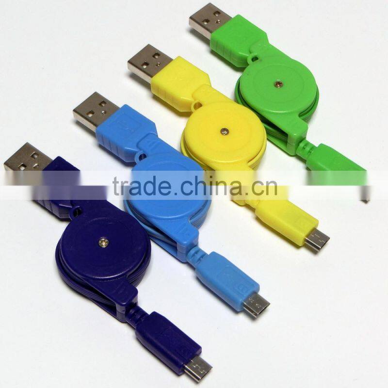 China Wholesale Retractable Micro USB Data Cable