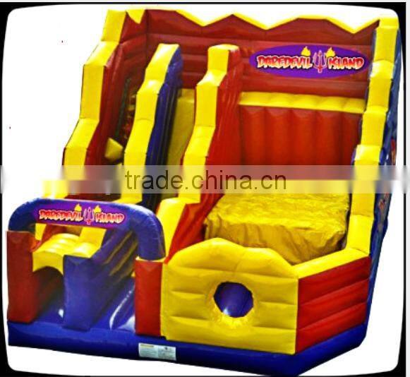 new design outdoor inflatable cliff jump / inflatable sports game
