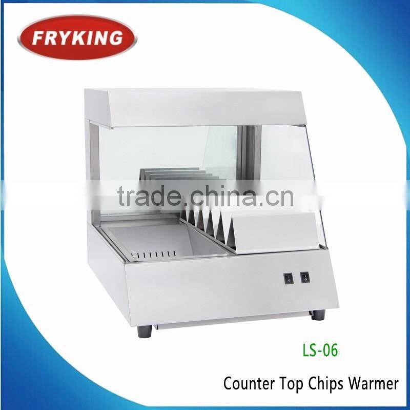 Commercial Counter Top Stainless Steel Electric Chips Worker , Chips Warmer
