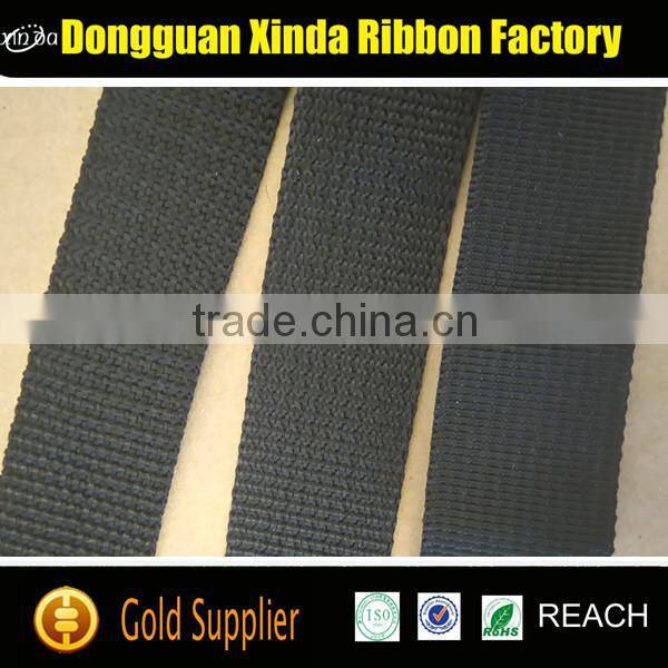Best price backpack strap heavy duty 25mm black PP strap