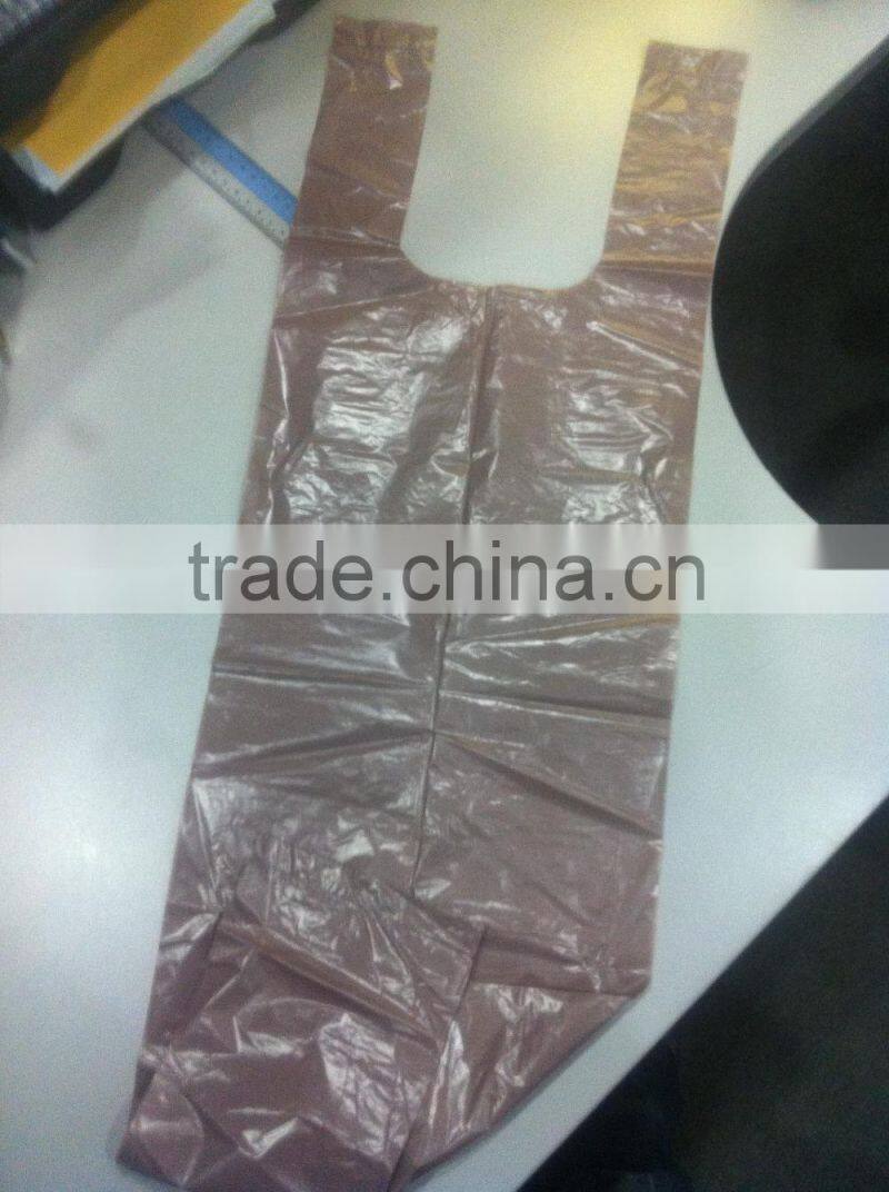 Plastic Brown Scented T-shirt Bags On Roll