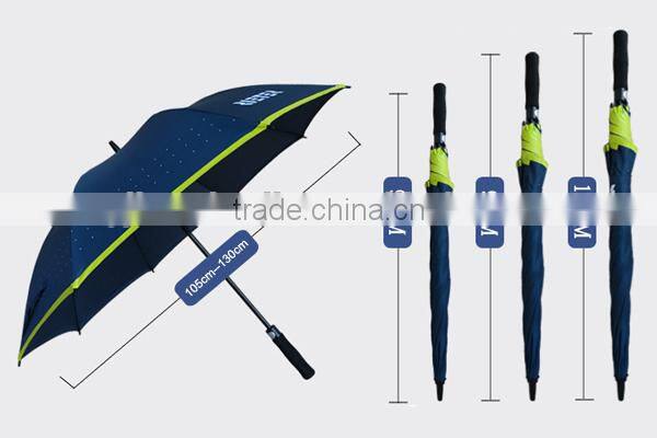 23" Automatic Straight Umbrella with Hook Handle