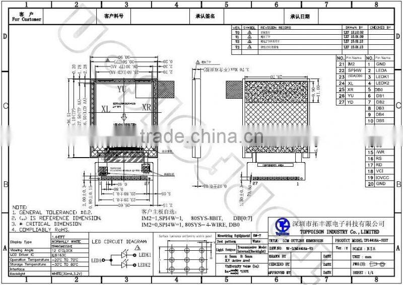 1.44" inch tft screen 1.44 inch tft lcd display 128*128