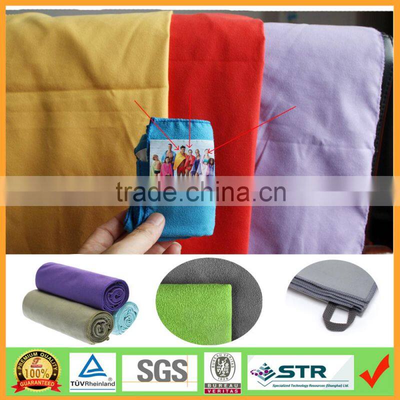 Ultra Absorbent and Fast Drying Tri-Fold Microfiber Golf Towel with Grommet and Clip