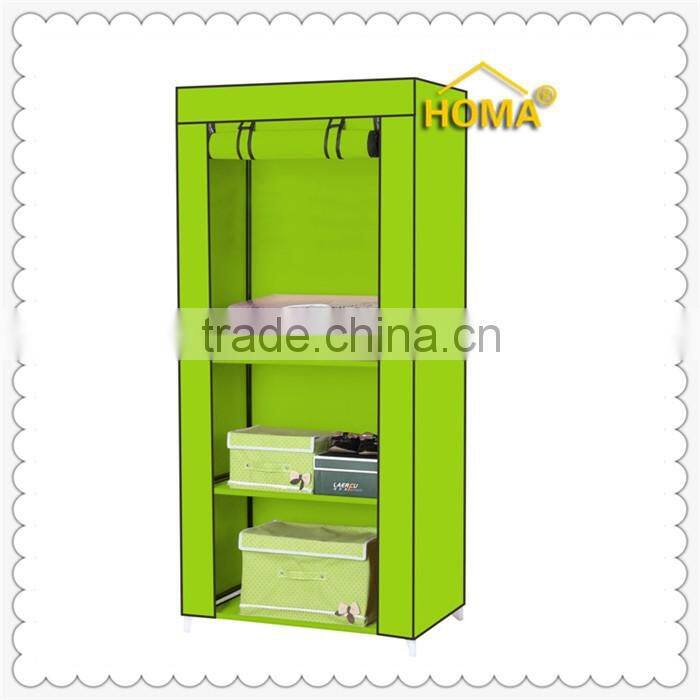 2016 beautiful purple assemble style fabric wardrobe for storage