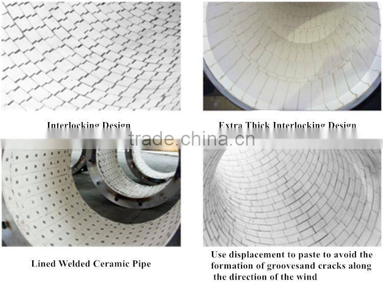 Ceramic Lining Wear Resistant Cement Ash Collection Tube