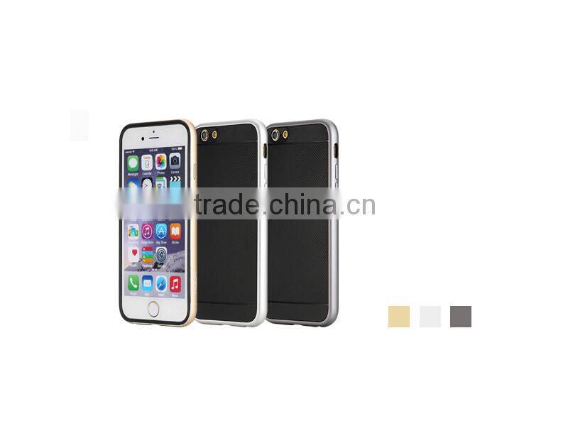 Rock kani series Metal bumper+TPU back cover for apple iphone 6
