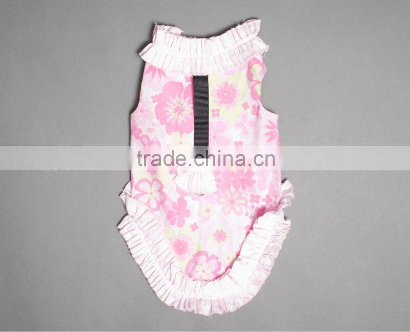 New Luxury Design Handmade Pink Color Hot Dog Pet Puppy Apparel