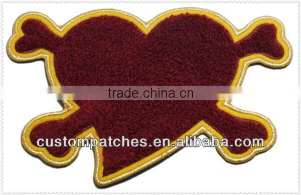 Wholesale Heart Uniform Chenille Patches