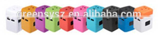 GR-W22 Non-grounding electrical plug universal travel adapter multi socket with UK US AU EU