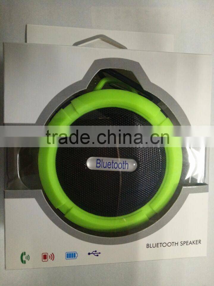 Portable waterproof outdoor shower speaker with MIC support TF card micro USB