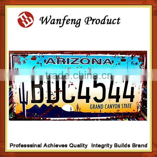 Customized wholesale license plate for car , moter licenses ,bicycle accessories