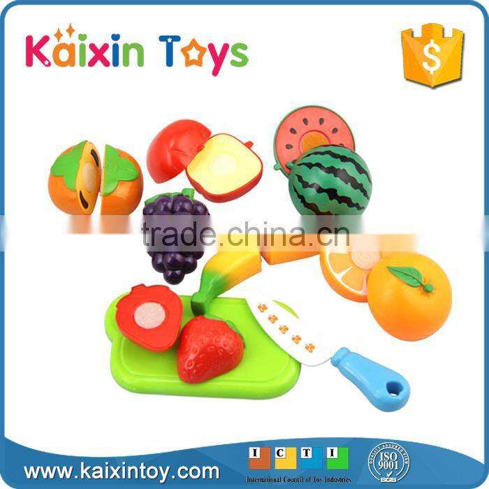 Funny Cooking Toys Miniature Kids Plastic Cut Fruit Set