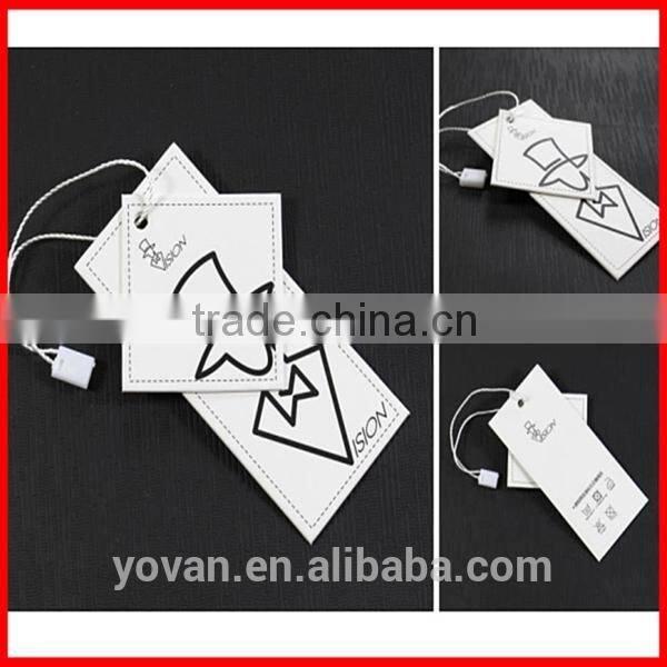 Hot Sale various Custom Cardboard clothes Hang Tag Wholesale